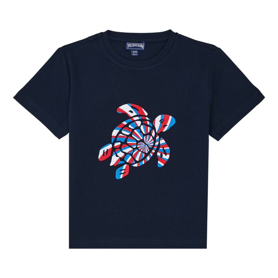 Resim Erkek Çocuk Embroidered Turtle Thomy Tişört