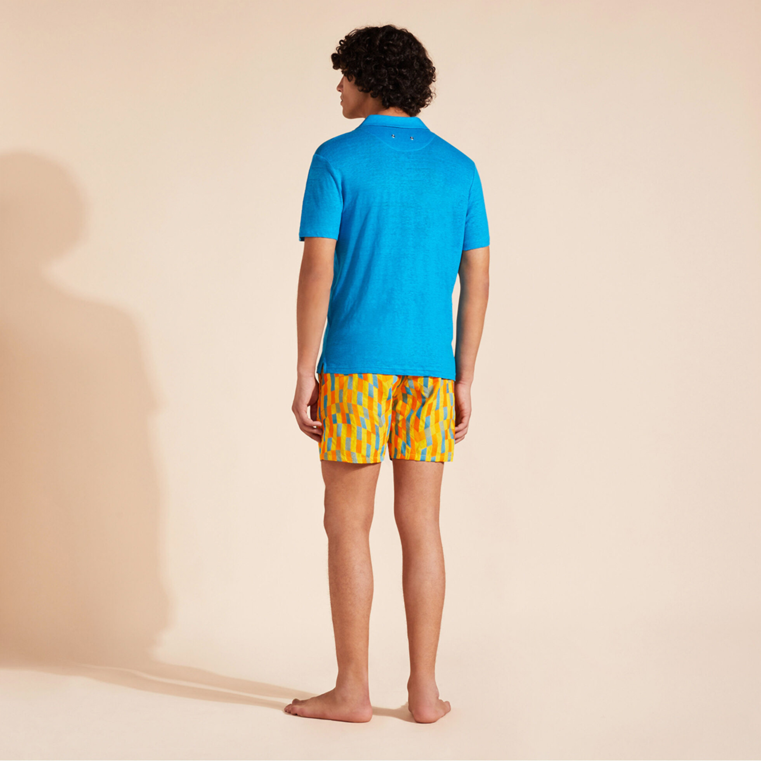 Resim Erkek Pyramid Keten Polo PYRE9O00-398 | Vilebrequin