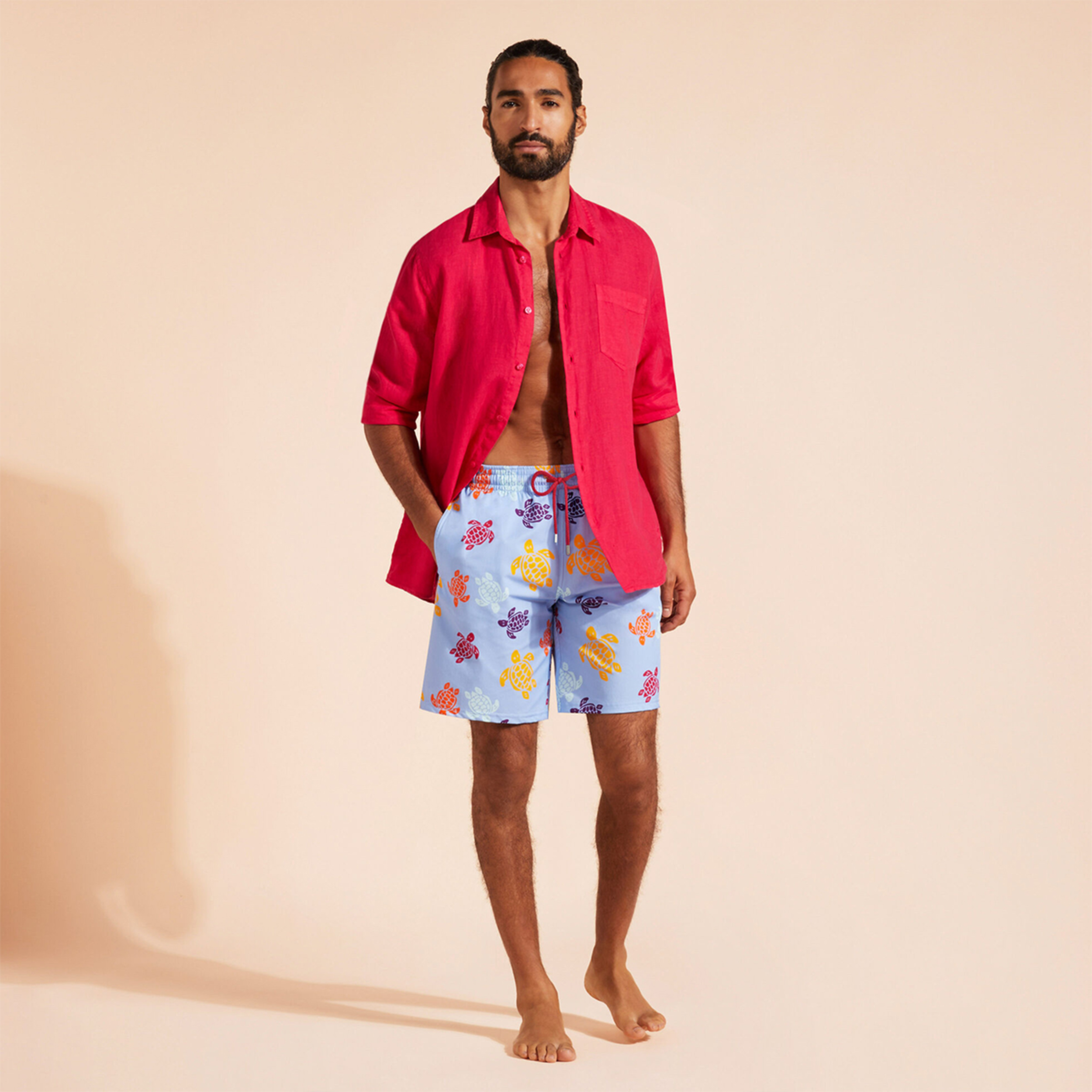 Resim Erkek Tortues Multicolores Okorise Mayo OKIAF136-603 | Vilebrequin