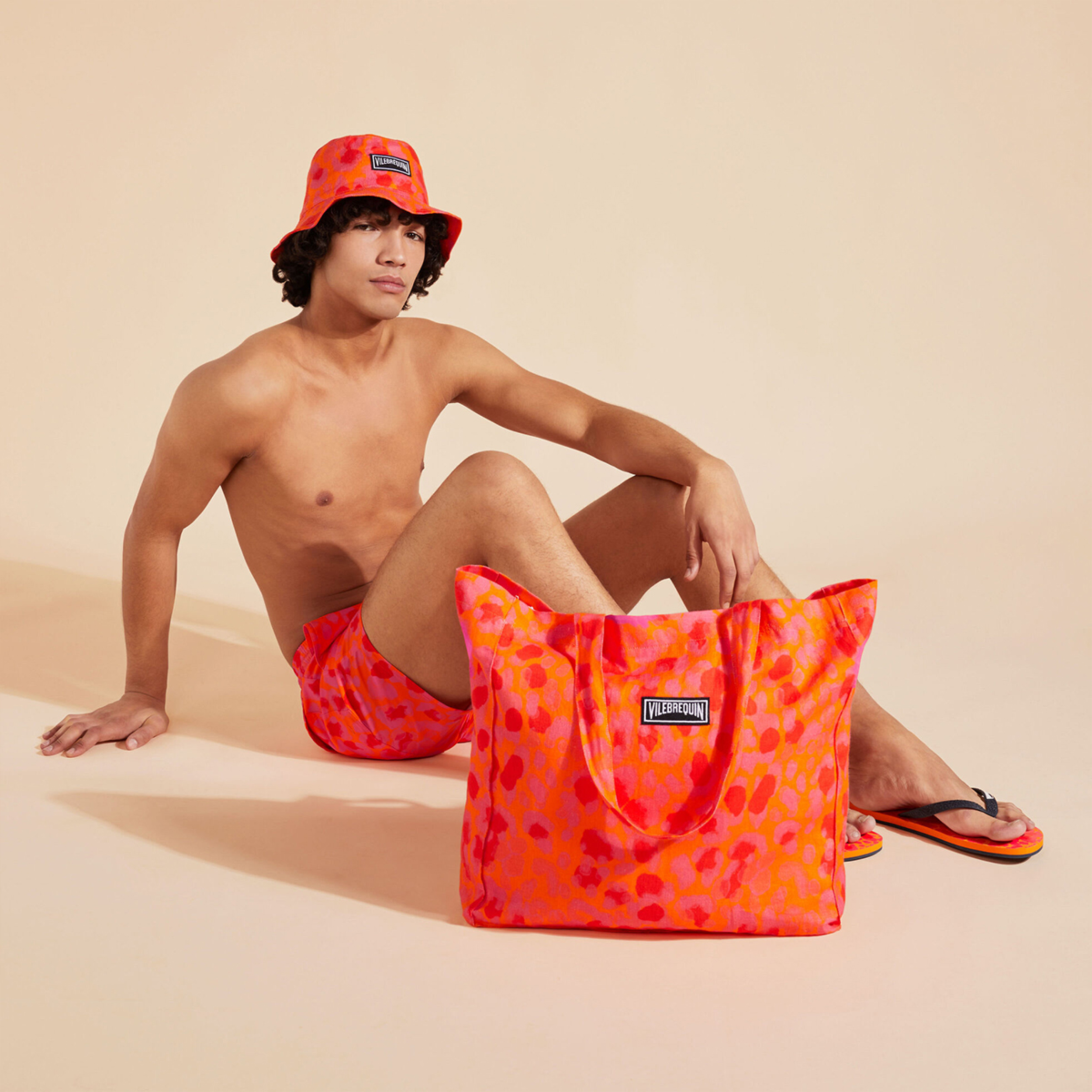 Resim Unisex New Leopard Babel Çanta BBLA1235-195 | Vilebrequin