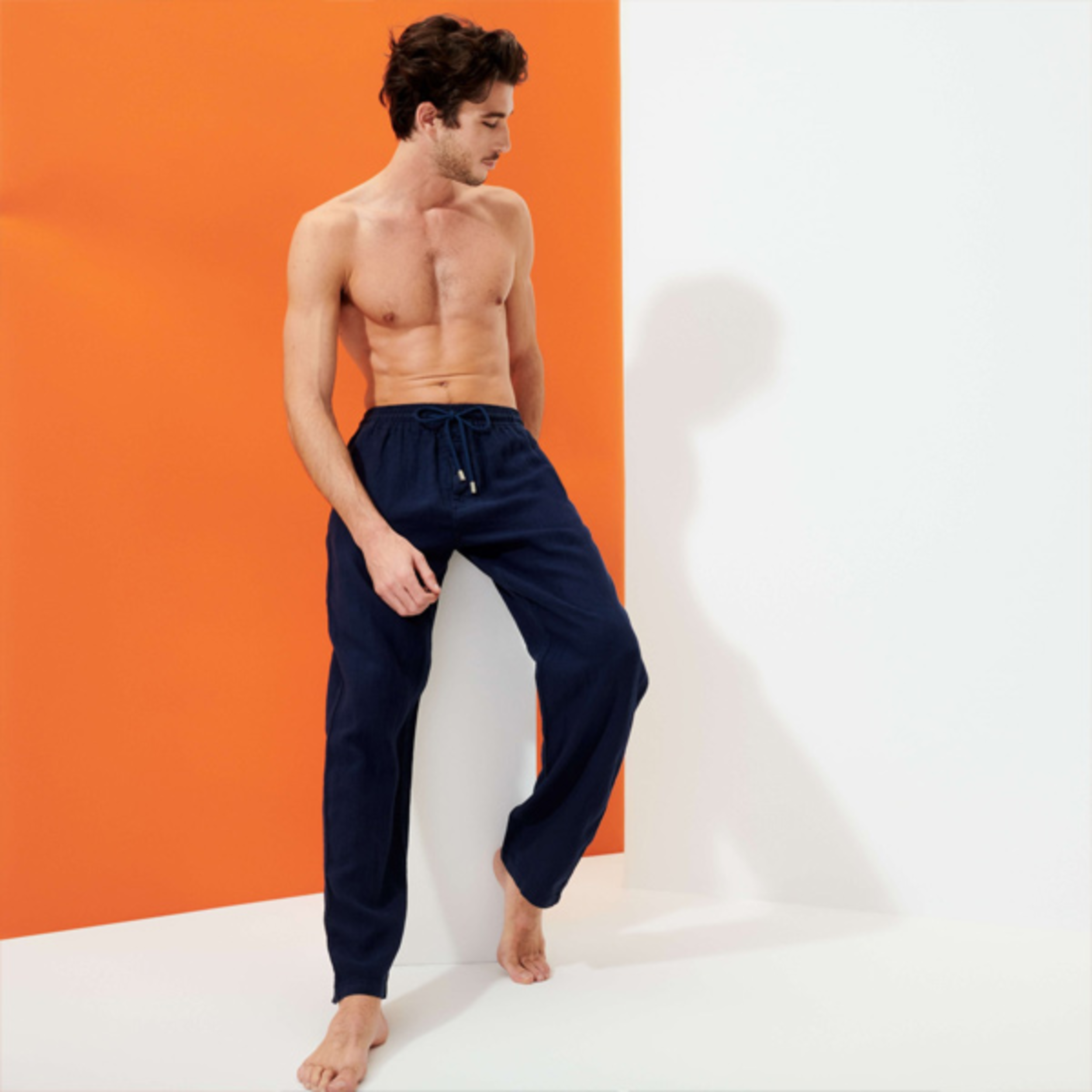 Resim Erkek Pacha Keten Pantolon PACP613P-390 | Vilebrequin