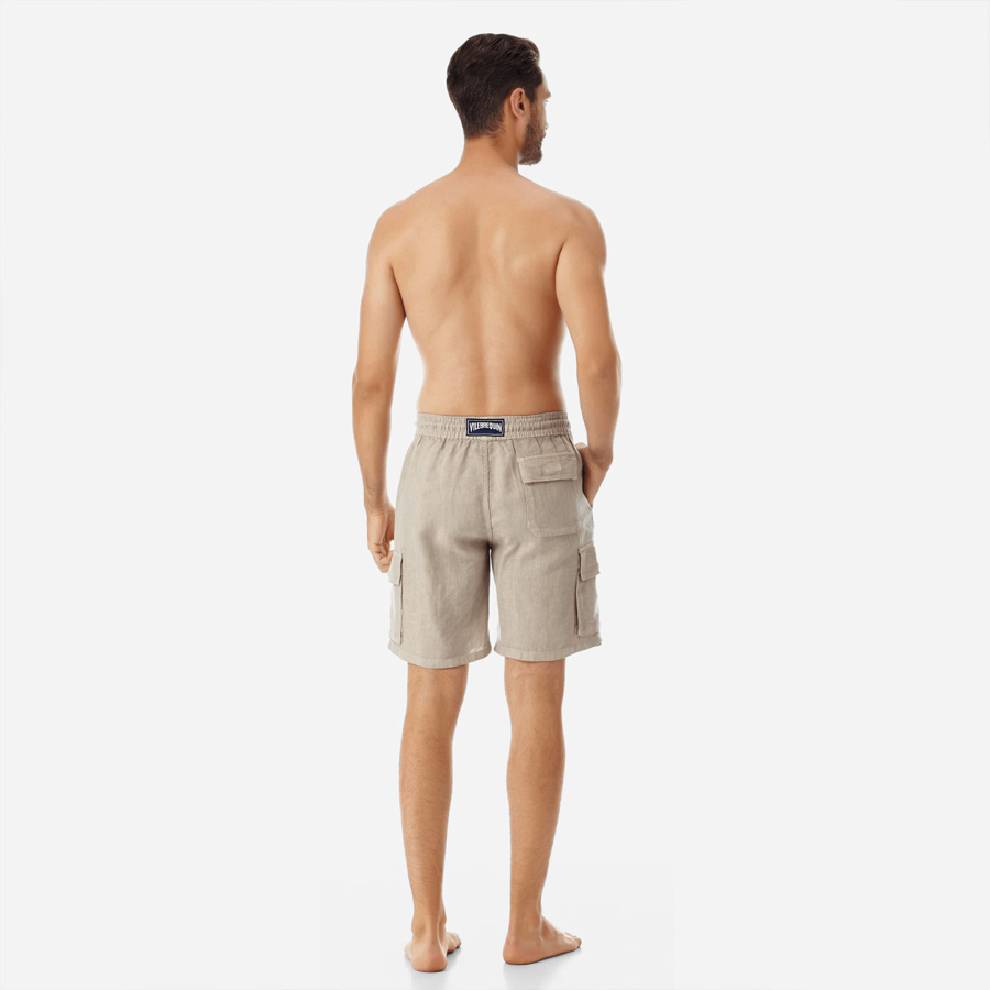Resim Erkek Baie Keten Bermuda