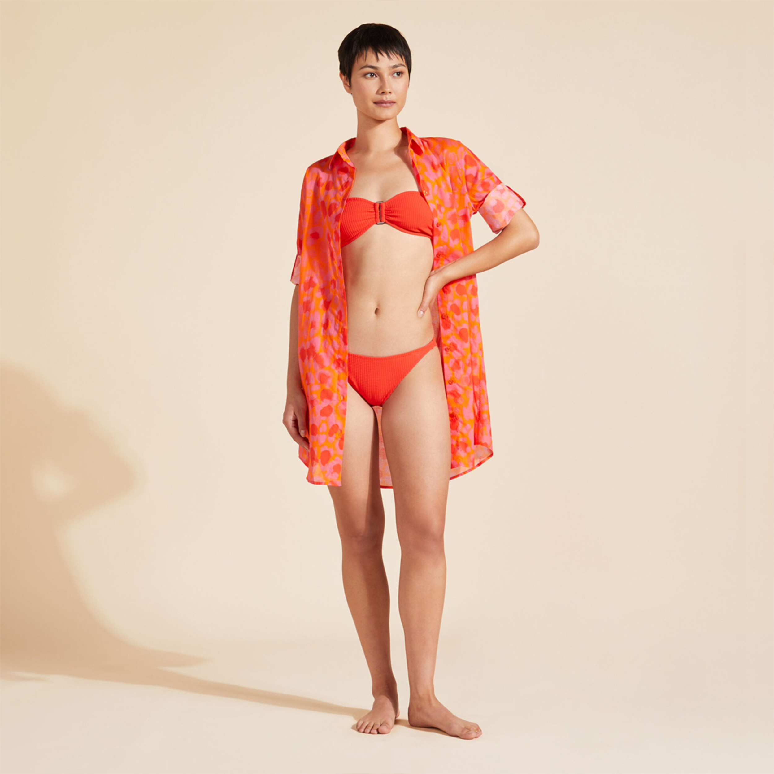 Resim Kadın New Leopard Florence Gömlek FNCAV235-195 | Vilebrequin