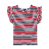 Resim Kız Çocuk Striped Genny Tişört ENNAQ445-986 | Vilebrequin