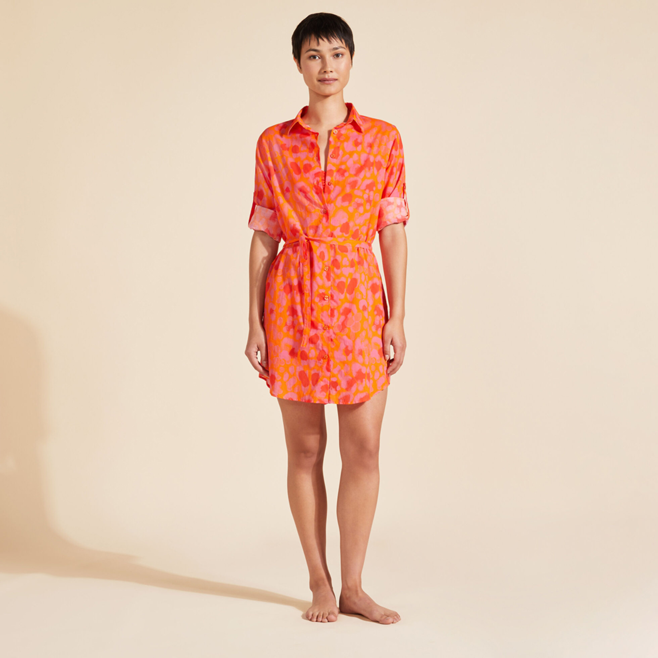 Resim Kadın New Leopard Florence Gömlek FNCAV235-195 | Vilebrequin