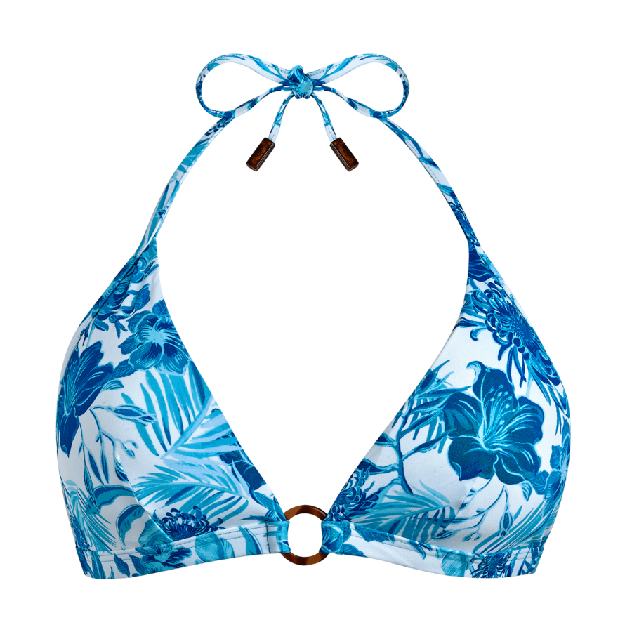 Resim Kadın Tahiti Flowers Flechett Bikini Üstü